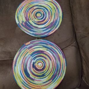 Bowl/plate coastal handmade.